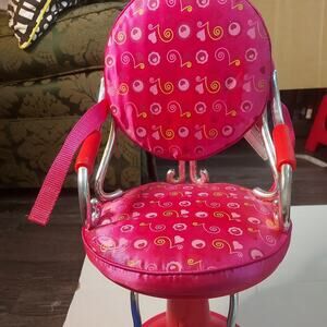 Our Generation Pink Sitting Pretty Salon Chair Pink Fits 18' Dolls Christmas Toy
